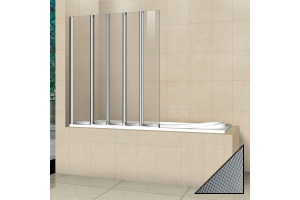 Шторка на ванну Cezares Pratico V5 120/140 P Cr L