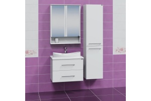 Тумба с раковиной подвесная Санта Вегас 70 белый - 2