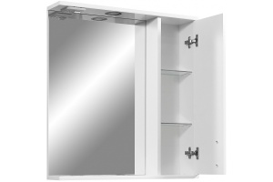 Зеркало-шкаф Stella Polar Фантазия 65 R с подсветкой белый - 2