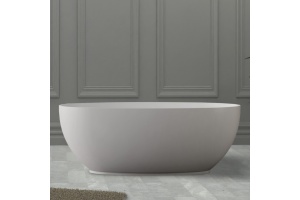 Ванна из искусственного камня ABBER Stein AS9641-1.3 белая матовая