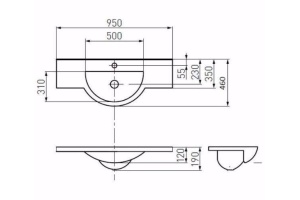 Мебельная раковина Акватон Лацио 95 см (1A702031LC010) - 3