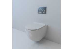 Унитаз подвесной Esbano Gardena с сиденьем микролифт, белый глянцевый (ESUPGARDW) - 3