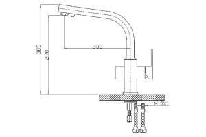 Смеситель Zorg Clean Water ZR 311 YF-nickel для кухонной мойки - 2