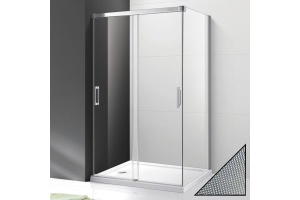 Душевой уголок Cezares Tandem Soft AH-2-120/90-P-Cr-R стекло punto