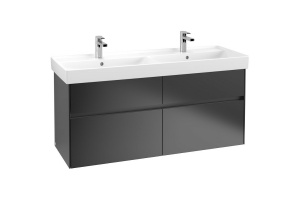 Тумба под раковину Villeroy&Boch Collaro 125 черная матовая