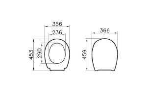 Сиденье для унитаза Vitra Universal белое - 2