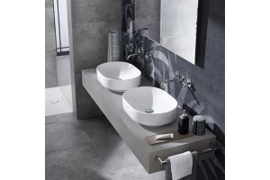 500.774.01.2 VariForm Раковина с установкой на столешницу эллиптической формы, 55х40 см, без отв. под смеситель, без отв. - 2