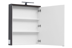 Зеркало-шкаф Aquanet Фостер 70 белый, эвкалипт мистери - 2