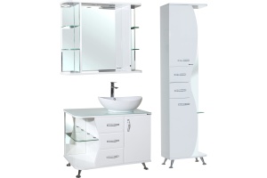 Зеркало Bellezza Рио 90 белое - 2