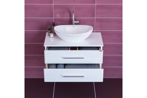 Тумба под раковину СаНта Вегас 80 белый - 3
