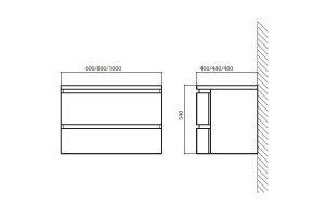 Тумба под раковину BelBagno Prospero 100 зеленый матовый  - 3