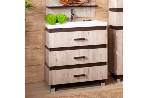 Тумба для комплекта Бриклаер Техас 70 дуб кантри, венге