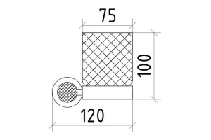 Стакан для зубных щеток Boheme Royal Cristal хром - 2