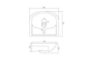 Раковина мебельная раковина Aquaton Акватоп 50 белый - 2