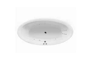 Ванна акриловая Excellent Lumina Line 190х95 с гидромассажем белый - хром