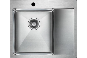 Мойка кухонная Paulmark Flank L 59 брашированная сталь