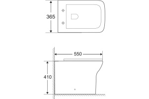 Унитаз приставной BelBagno Romano BB248CBR безободковый - 3