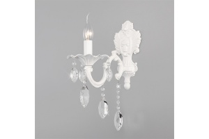 Бра Eurosvet Veletta 10108/1 белый/прозрачный хрусталь Strotskis