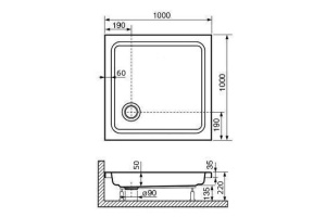Поддон для душа RGW Style KV 80x80x22 - 2