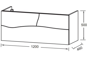 Тумба для комплекта Jacob Delafon Sherwood EB1834RU-P6 120 натуральный дуб - 3