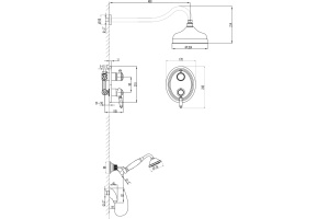Душевой комплект Lemark Villa LM4829B - 2