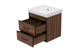 Тумба под раковину Misty Кедр 50 темное дерево - 2
