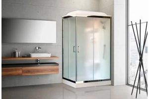 Душевая кабина Royal Bath HP 120х80 R стекло матовое задняя стенка белая - 2