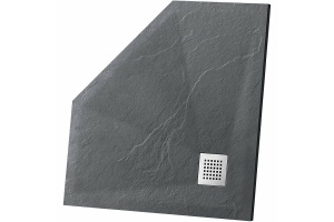 Душевой поддон из искусственного камня Vincea 100х100 антрацит