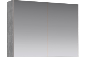 Зеркало-шкаф Aqwella 5 stars Mobi 80 бетон светлый
