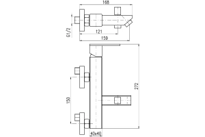 Смеситель для ванны с душем Rav Slezak Loira хром - 2