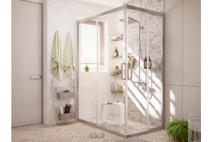 Душевой уголок STWORKI Карлстад DE019RC90110200 110x90 см профиль хром матовый - 3