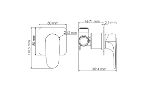 Asphe 7751 Смеситель для душа - 3