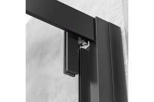 Душевой уголок Vincea Stile 90х90 R профиль черный стекло прозрачное - 2