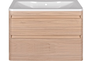 Тумба для комплекта Style Line Атлантика 90 Люкс Plus, подвесная, ясень перламутр