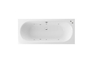 Ванна акриловая Excellent Oceana Soft 160х75 с гидромассажем белый - хром