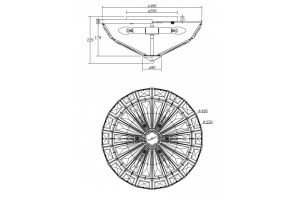 Потолочный светильник Maytoni Facet MOD094CL-06G - 2