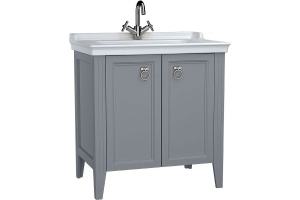 Тумба с раковиной VitrA Valarte 80 серая матовая