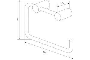 Держатель туалетной бумаги IDDIS Petite PETWT00i43 открытый - 3