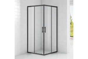 Душевой уголок Cezares Eco черный (ECO-O-A-2-100-C-NERO)