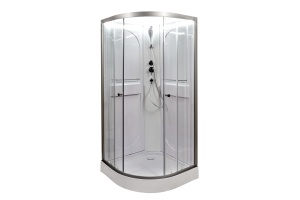 Душевая кабина L 80х80 c подсветкой (L608NLED) - 2