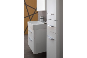 Тумба с раковиной Aquanet Виченца 60 белый глянец - 3