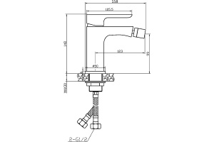 Смеситель для биде Agger Gorgeous хром - 2