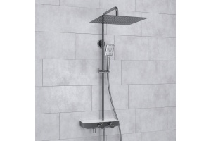 Душевая система WasserKraft 40 с термостатом хром - белый - 2