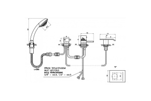 Смеситель на борт ванны термостатический Rav Slezak Dunaj золото - 2