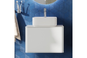 Мебель для ванной STWORKI Ноттвиль 60 белая, без выреза под смеситель - 3