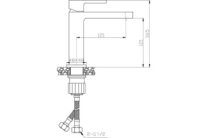 Смеситель Agger Great для раковины A2802111 - 2