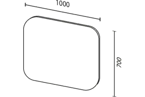 Зеркало Sanvit Асти 100 с подсветкой - 2