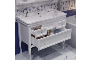 Тумба под раковину Opadiris Валери 105 белый матовый - 2