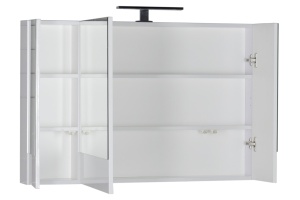 Зеркало-шкаф Aquanet Нота 100 камерино белый - 3