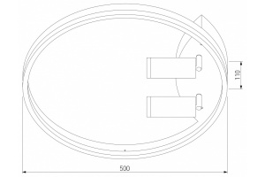 Накладной светильник Eurosvet Luminari 90247/3 черный/золото Smart - 2